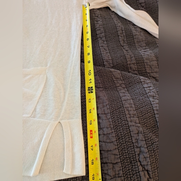 LOFT White Button-Up Cardigan Linen Blend M - Picture 13 of 13